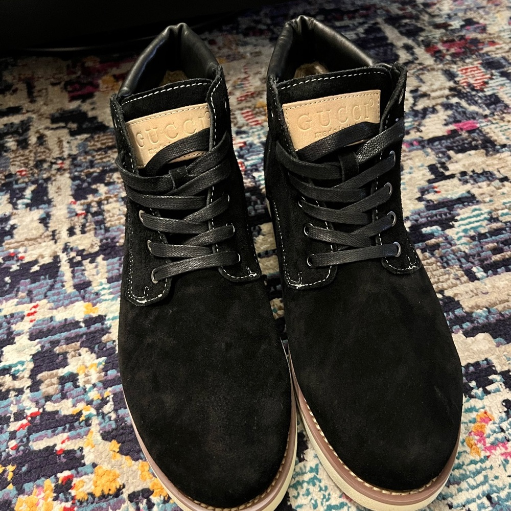 MENS GENUINE LEATHER SUEDE BOOTS - Picture 6 of 6
